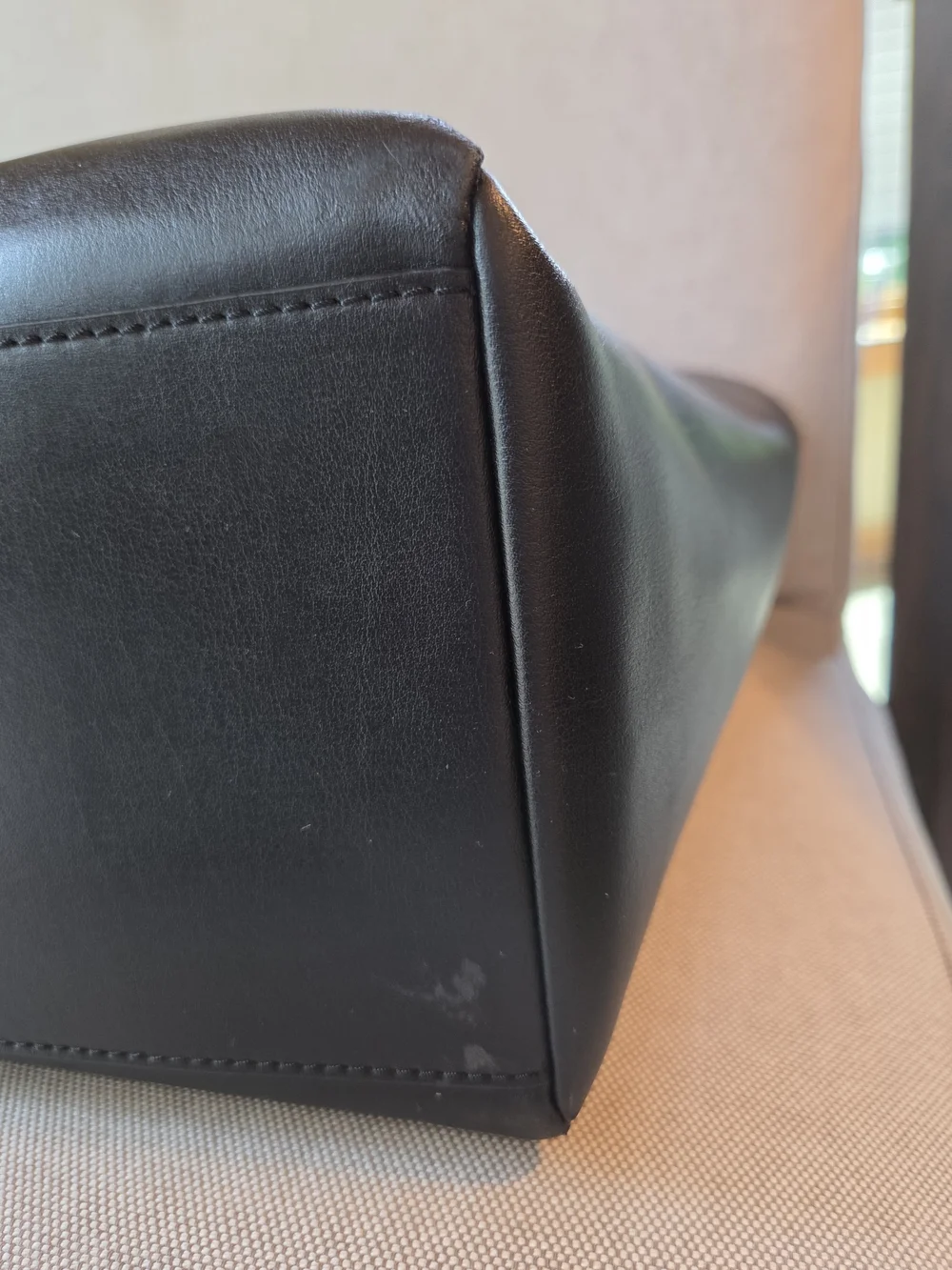 Kate Spade Black Leather Camden Way Lenora Tote Bag Minimalist Work Corporate